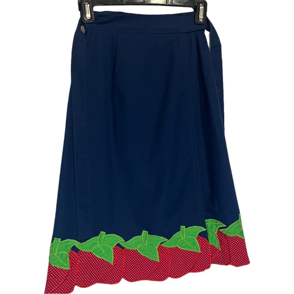 Vintage 70s The Silent Woman Strawberry Skirt